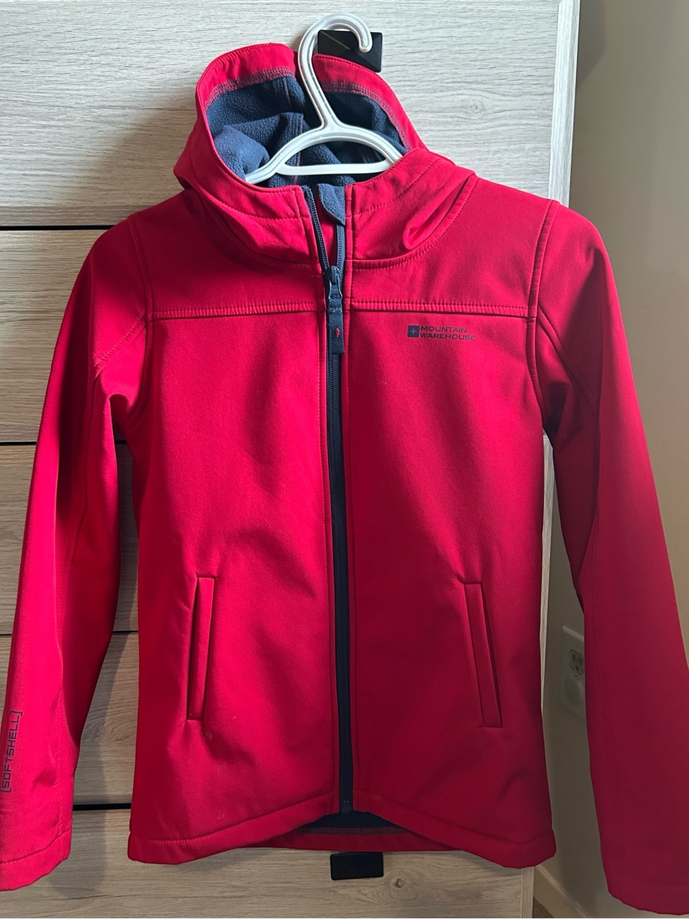 Mountain Warehouse Kids' Red Hooded Softshell Jacket